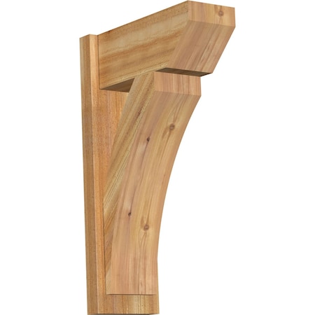 Ekena Millwork Thorton Slat Rough Sawn Outlooker, Western Red Cedar, 8"W x 18"D x 30"H OUT08X18X30THR06RWR